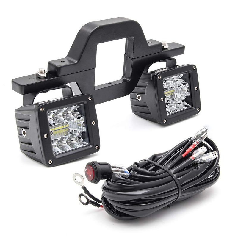 Chelhead Hitch Lights, 2PCS 3 inch Combo Backup Lights for Trucks with 2.5 inch Tow Hitch Mounting and Wiring Harness as Reverse Lights Compatible with Trucks SUV Pickup Tralier - Image 1